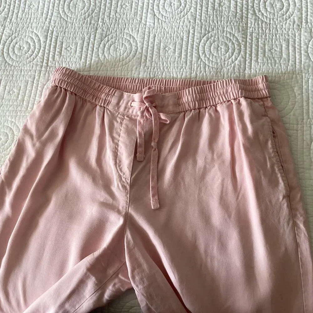 Talbots The Easy Drawstring Pants Pink Lyocell size M - Picture 6 of 12
